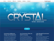 Tablet Screenshot of crystalwebdesigns.com.au